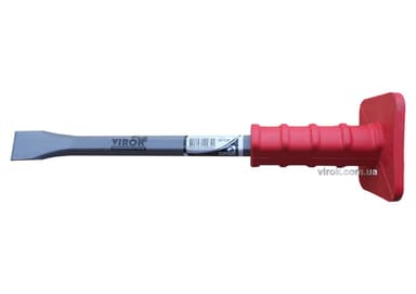 Зубило каменяра VIROK з гумовою ручкою 200 мм