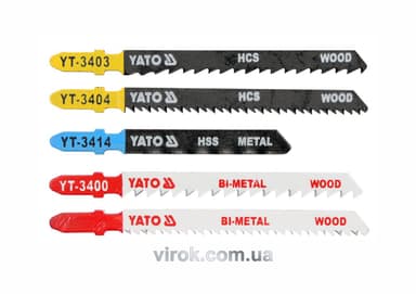 Полотно для електролобзика YATO "MIX" : L=75-100 мм. Набір 5 Од. [25/250]