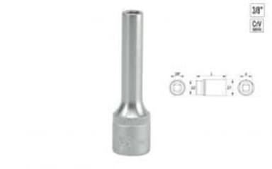 Головка торцева 6-гранна YATO : подовжена, квадрат 3/8", М= 11 мм, L= 63 мм [24/48/96]