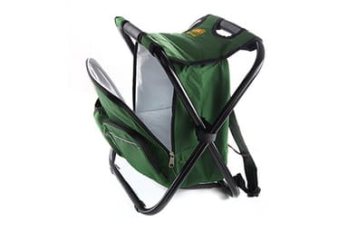 Стілець розкладний без спинки (стальний каркас) з термосумкою-рюкзаком Ø19 мм 28х35х43см СИЛА