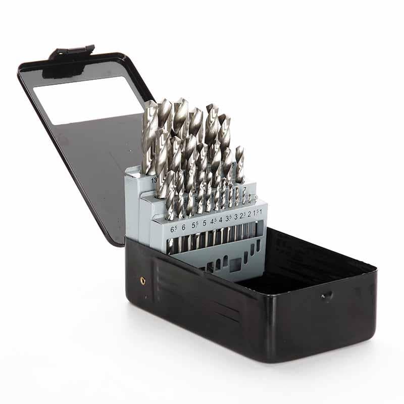 APRO Набір свердел для металу HSS метал бокс 1.0-13.0 мм 25 шт.
