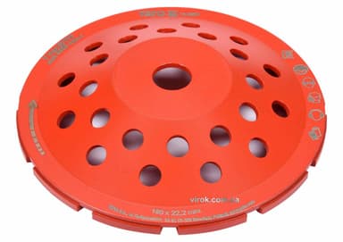 Диск шліфувальний алмазний YATO : 180 х 22.2 мм, 6600 об/хв, M14 [20]