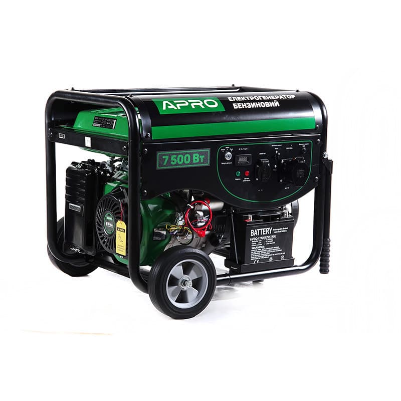 Генератор бензиновий 4-х тактний GG-70Е 7.0/7.5 кВт (електро запуск) APRO