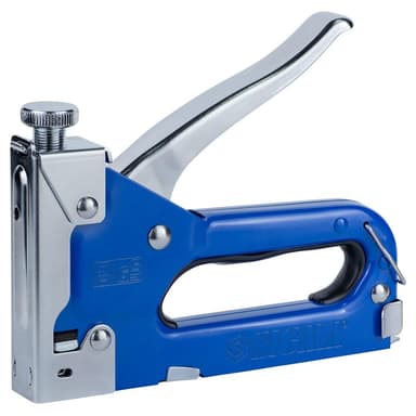 SIGMA Степлер для скоб із регулятором 4-14 мм (синій)