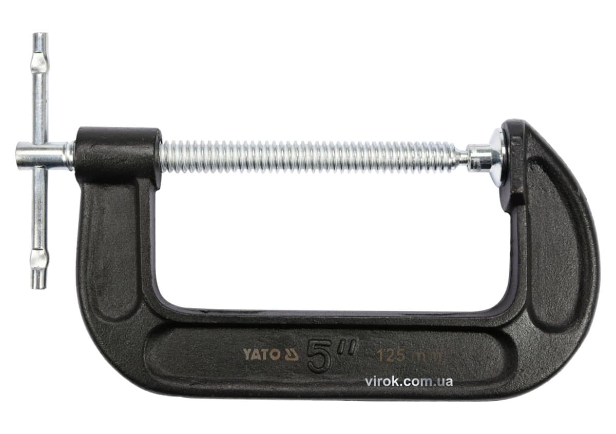 Струбцина з гвинтовим затиском "G" подібна YATO; l= 125 мм (5") [18]