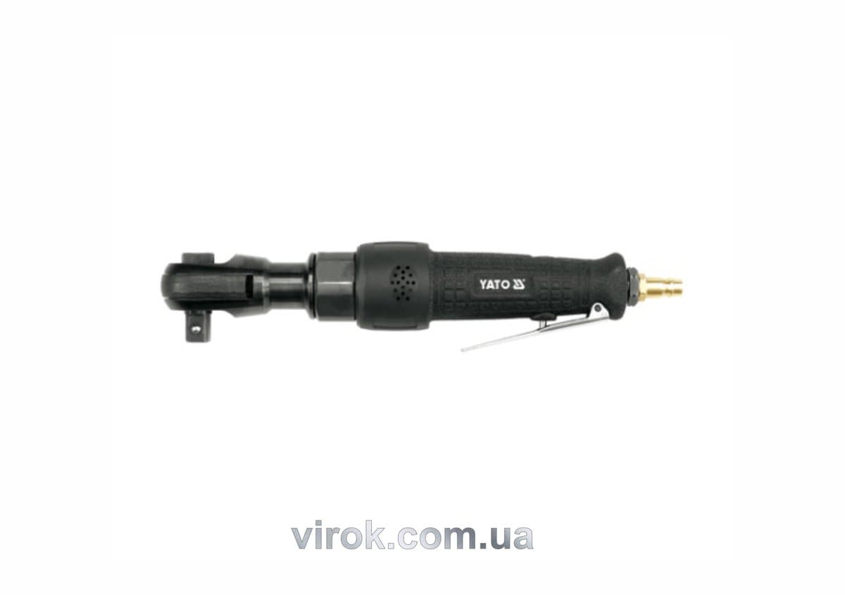 Тріщатка пневматична YATO : квадрат- 1/2", 80 Нм, 6.2 бар, 120 л/хв [20]