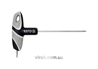 Ключ "TORX" YATO : "T"- образний, Т10, двосторонній, L= 100 мм [12/240]