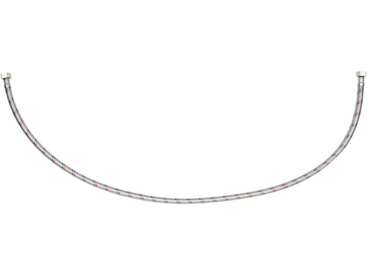 Шланг водопровідний з опліткою з нерж сталі FALA l= 1000мм, Ø= 8/12, з'єднання F-3/8" х F-3/8" 1 МПа