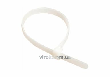 Хомут стяжний нейлоновий білий 80х2,5 100 шт [600]