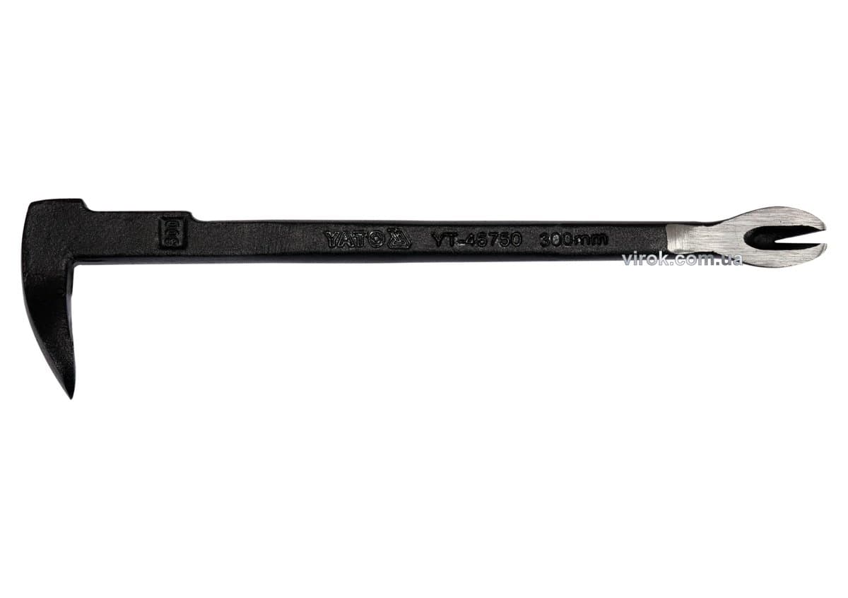 Лом - цвяходер YATO кований; 300 х 75 x 16 мм [6/24]