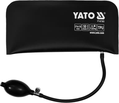 Подушка монтажна, надувна YATO для навантаження - 135кг, висоти - 50 мм, габарити - 270 х130 мм [48]