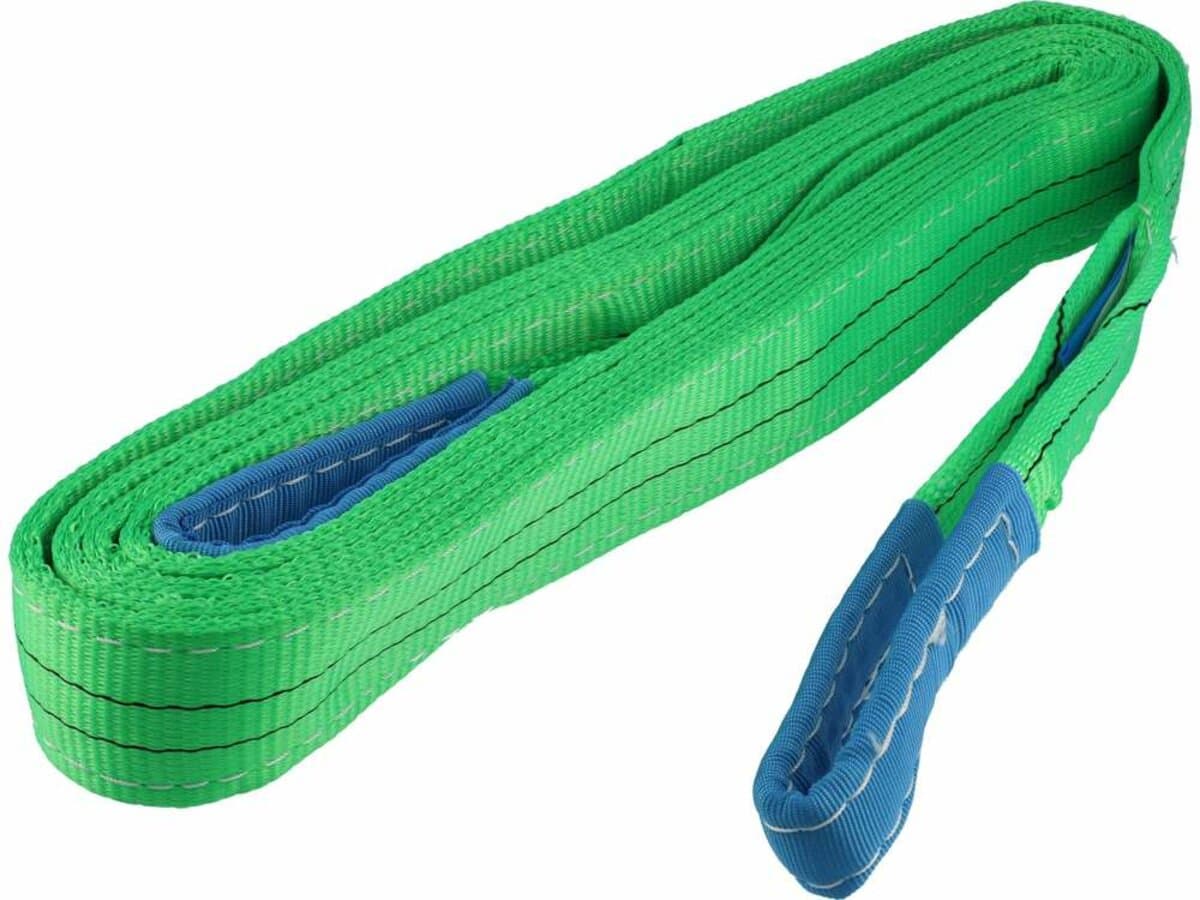 Строп пасовий з поліестеру VOREL 2 петлі по 30 см, заг. l=6 м, шир.- 60 мм, макс. навантаж- 2 т [15]
