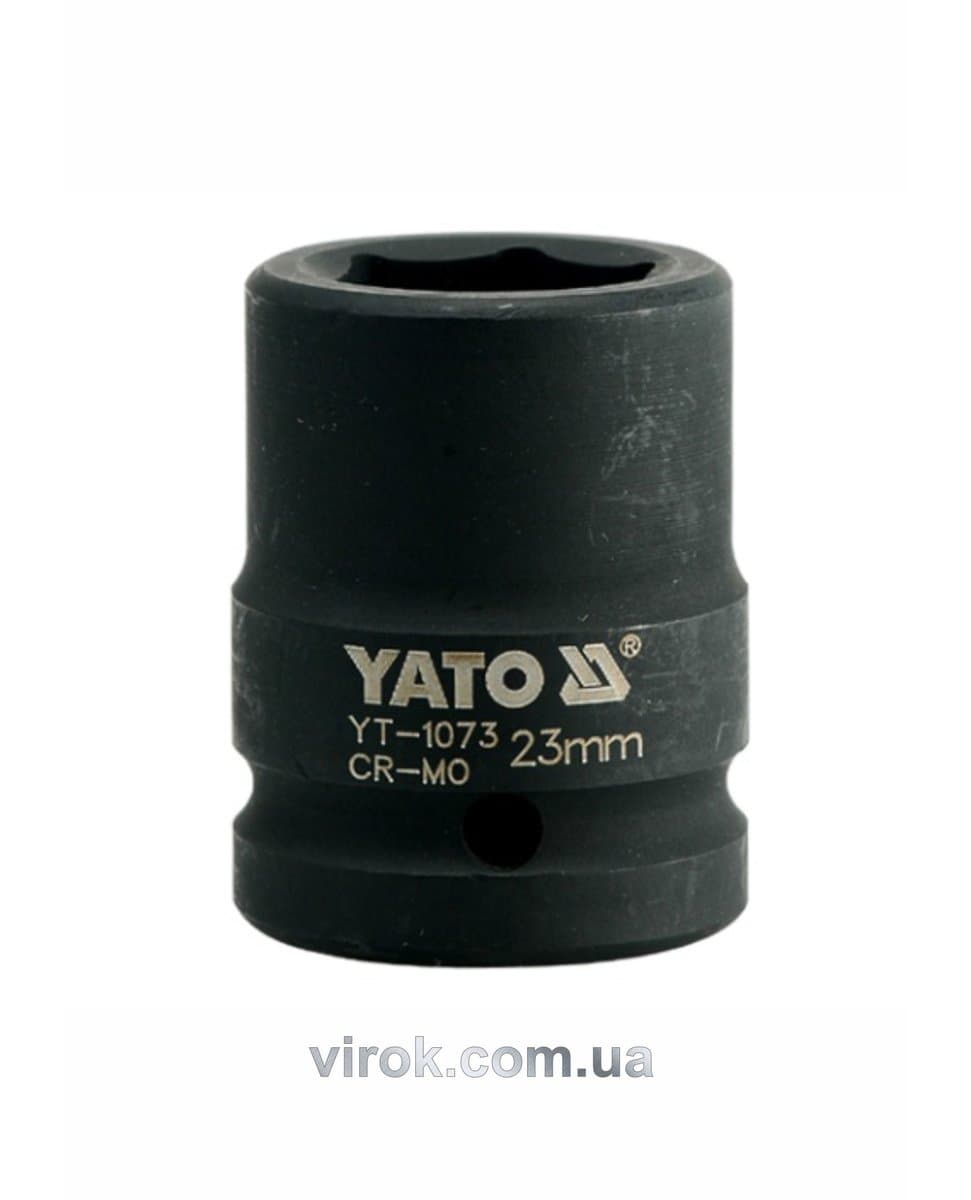 Головка торцева ударна 6-гранна YATO : квадрат 3/4", М= 23 мм, L= 50 мм [16/64]