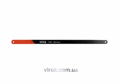 Полотно по металу YATO : 24 з/1", L= 300 мм, h=12 мм, Уп. 5 Шт. [10/200]