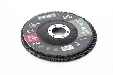 Коло пелюстково-торцеве Р80 пряме 125мм (Т27) (КПТ) APRO