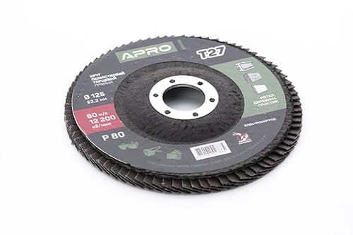 Коло пелюстково-торцеве Р80 пряме 125мм (Т27) (КПТ) APRO
