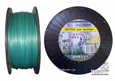 Жилка для тримера "ЗІРКА" TM VIROK : Ø= 2.7 мм, l= 350 м (бобіна)