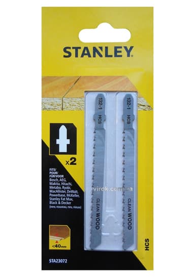 Набір полотен для електролобзика STANLEY , 2шт , хвост Т