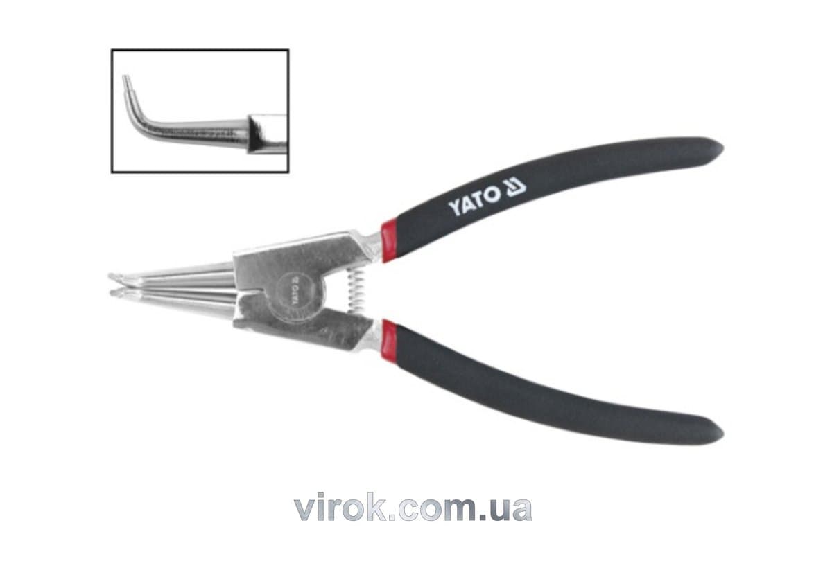 Знімач стопорних кілець YATO загн. (розжим) l=200мм [6/60]