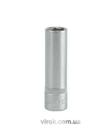 Головка торцева 6-гранна YATO : подовжена, квадрат 3/8", М= 12 мм, L= 63 мм [24/48/96]