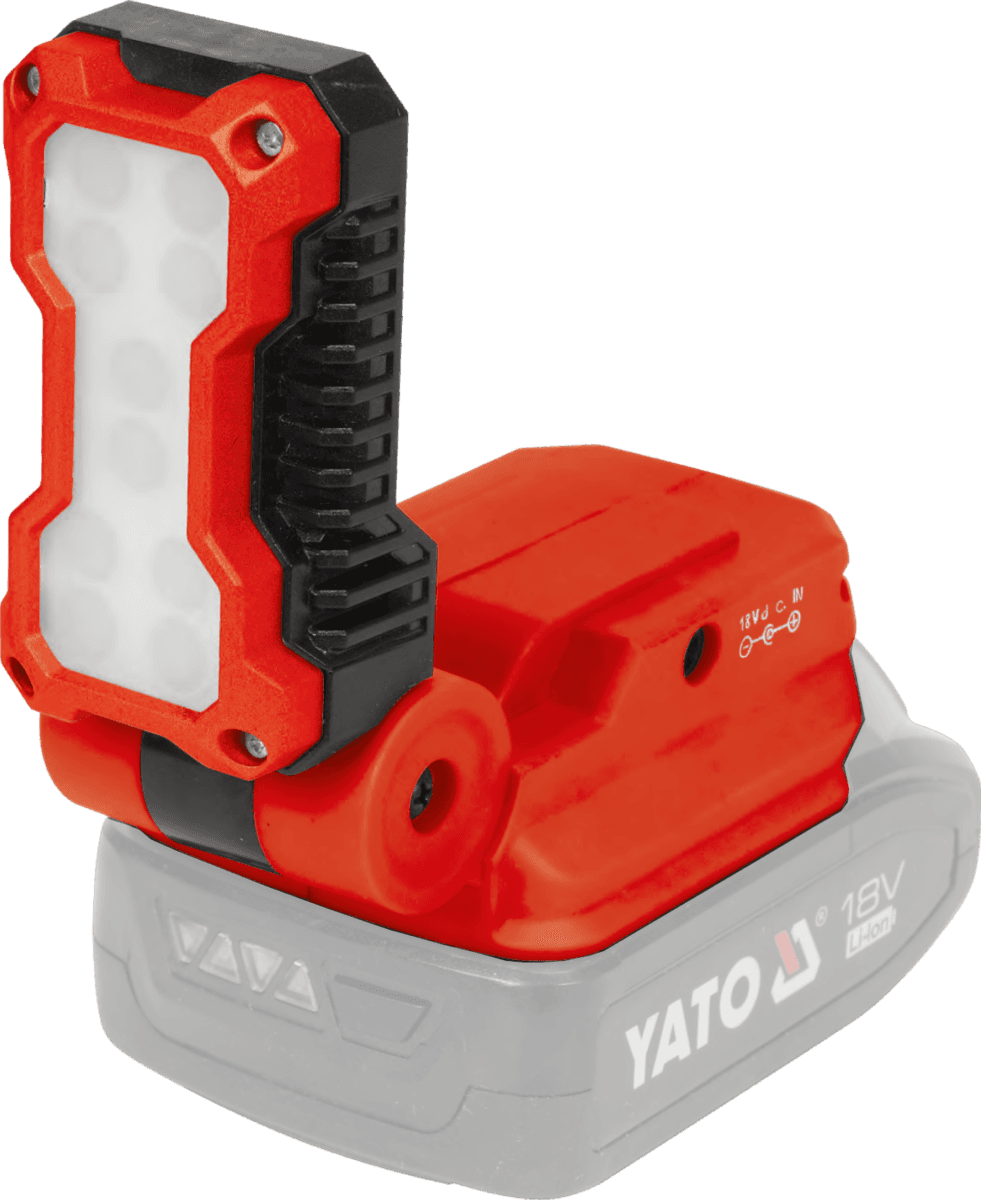 Світильник акумуляторний SMD-діодний, YATO 18 В 5 Вт,обертов-180°, 500 Lm (БЕЗ АКУМУЛЯТОРА)
