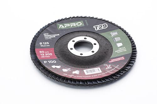 Коло пелюстково-торцеве цирконієве Р100 конус 125мм (Т29) (КПТ) APRO