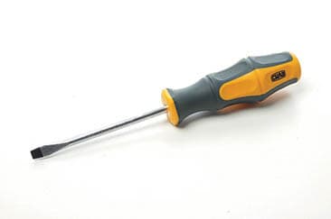 Викрутка шліцева обгумована рукоятка СrV SL6x100мм (плоска) (двокомпонентна) СИЛА