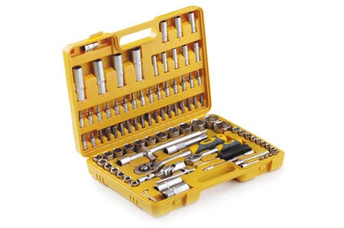 Набір насадок (інструментів) торцевих з тріскавкою стандарт CrV 1/4, 1/2 (94шт) СИЛА