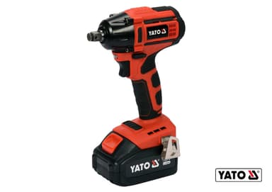 Гайковерт ударний акумуляторний безщітковий YATO: квадрат- 1/2", 250Нм, Li-Ion 18В, 3 Агод +кейс [5]