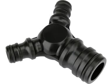 З'єднувач трійник високо пропускний YATO з шланга Ø= 1" до 2-х з Ø= 1/2" з ABS пластика [12/96]