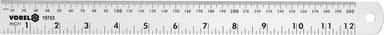 Лінійка алюмінієва VOREL, l= 300 мм, w= 28 мм з дюймовою і метричною шкалами [20/120]