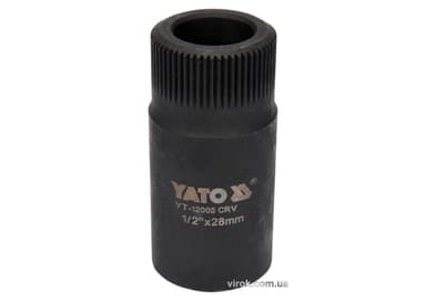Насадка-ключ до форсункових камер двигуна "MERSEDES" YATO: квадрат- 1/2", Ø- 28мм, l=58мм, Cr-V [15]