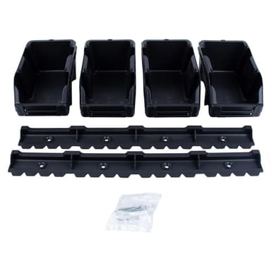 SIGMA Набір лотків для метизів 8 шт. з кріпленнями (чорний)