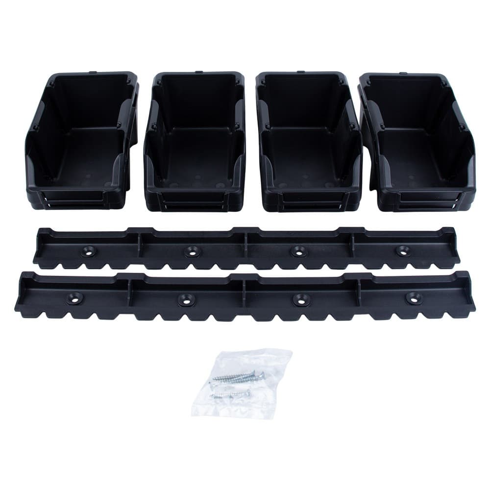 SIGMA Набір лотків для метизів 8 шт. з кріпленнями (чорний)