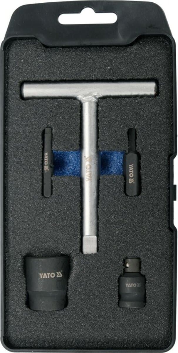 Ключі для пластикових оливозливних пробок YATO: до квадрату- 3/8", 5 шт [20]