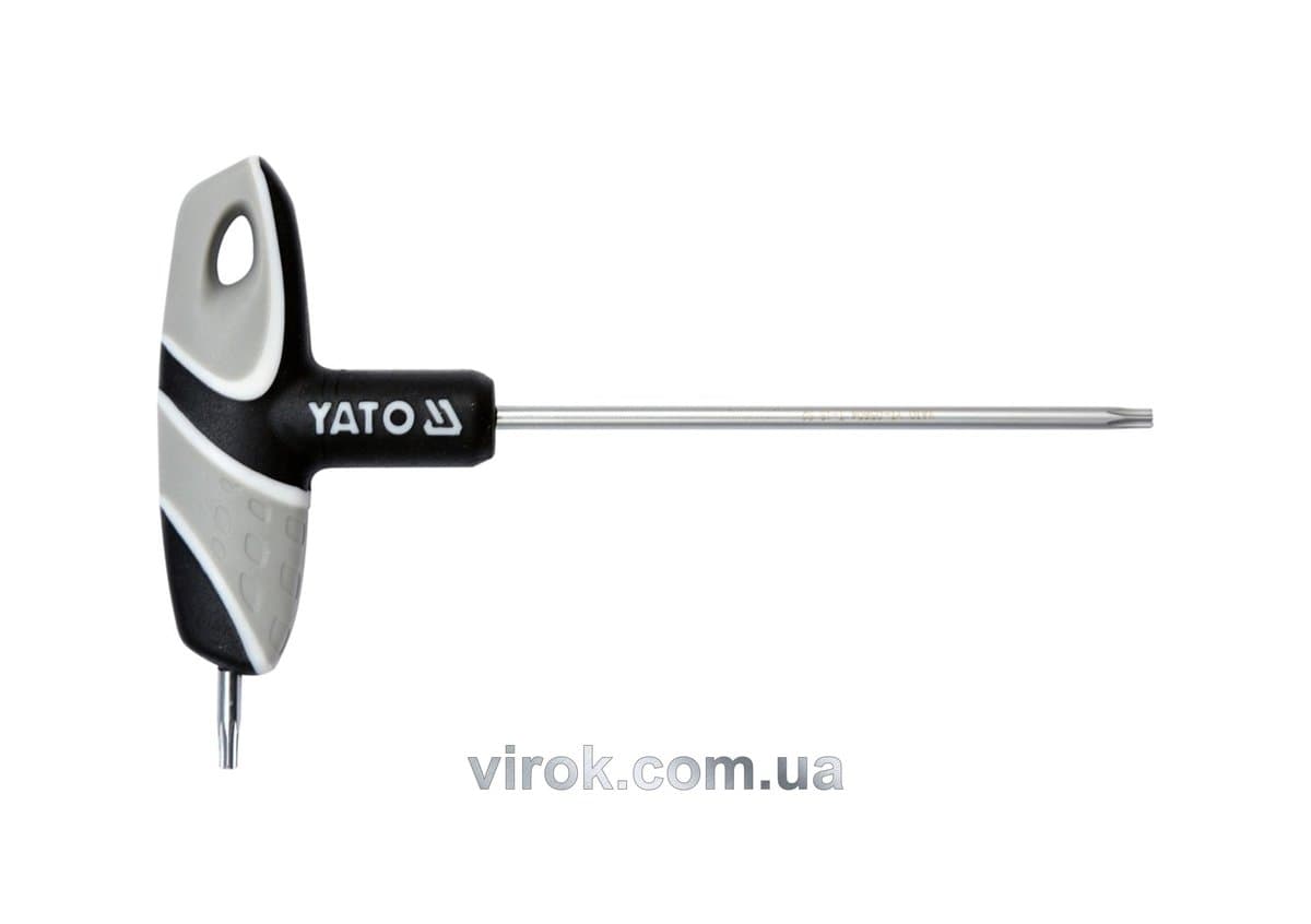 Ключ "TORX" YATO : "T"- образний, Т15, двосторонній, L= 100 мм [12/240]