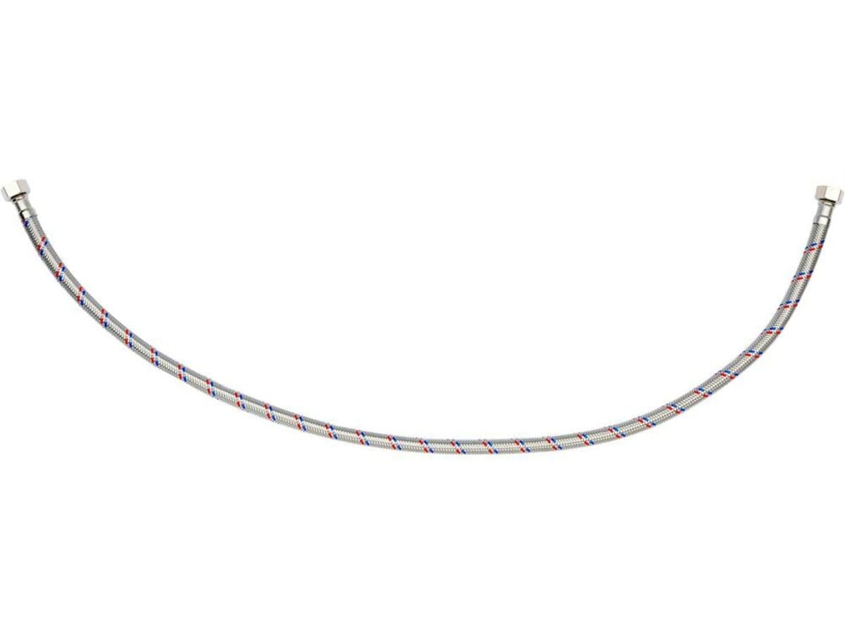 Шланг водопровідний з опліткою з нерж сталі FALA l= 800мм, Ø= 8/12, з'єднання F-3/8" х F-3/8" 1 МПа