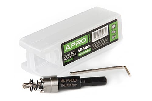 Свердло корончате HSS/М2 Ø16мм APRO