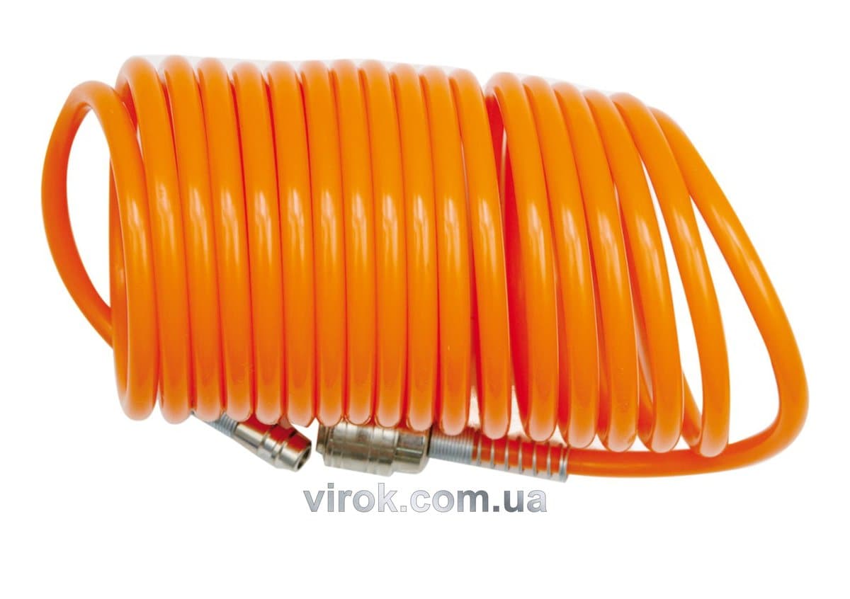 Шланг пневматичний VOREL поліуретановий Ø-5х8, l=15м з швидкознімним з'єднанням [25]