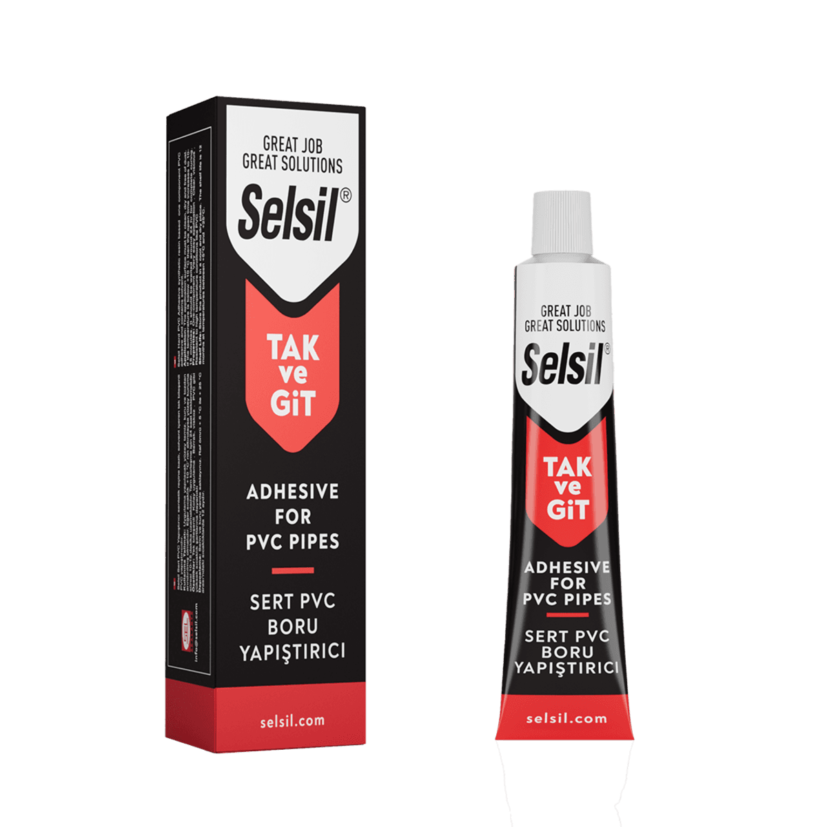 Клей для ПВХ труб SELSIL 1-компонентний, тюбик 50 г [48]