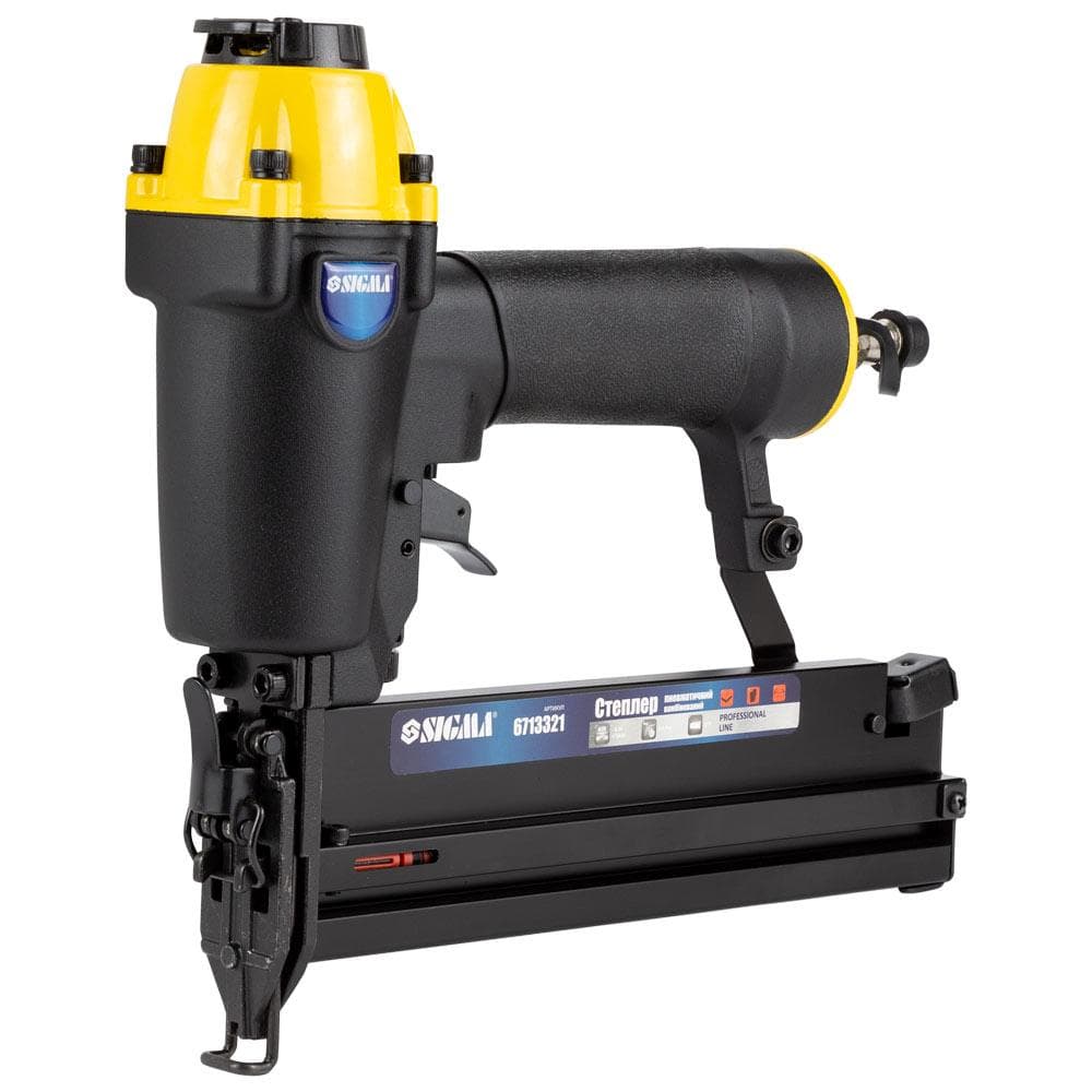 SIGMA Степлер пневм.комбін. Plus (уд.5-7бар, скоба 5.7 мм (16-40 мм) 1.25×1 мм, цвях (10-50 мм) 1.25×1 мм)