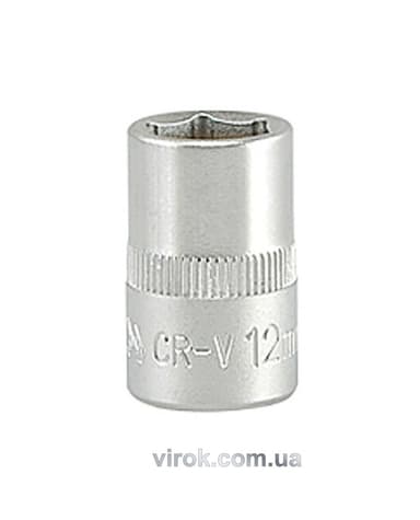 Головка торцева 6-гранна YATO : квадрат 3/8", М= 12 мм, L= 28 мм [24/240/480]