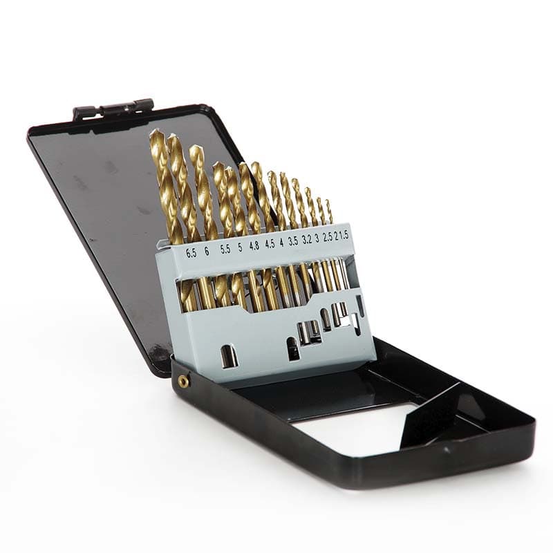 APRO Набір свердел для металу HSS титан метал бокс 1.5-6.5 мм 13 шт.