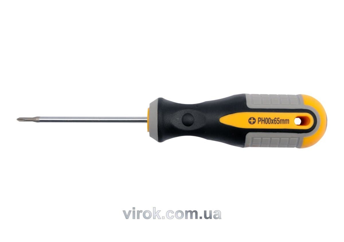 Викрутка хрестова VOREL : "Philips" PH00 х 65 мм. Cr-V [12/96/384]