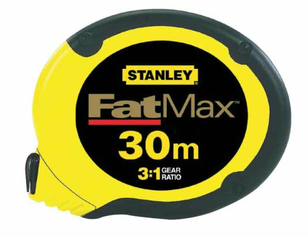 Стрічка STANLEY Fat Max сталева в закритому корпусі l= 20 м, b= 9.5 мм