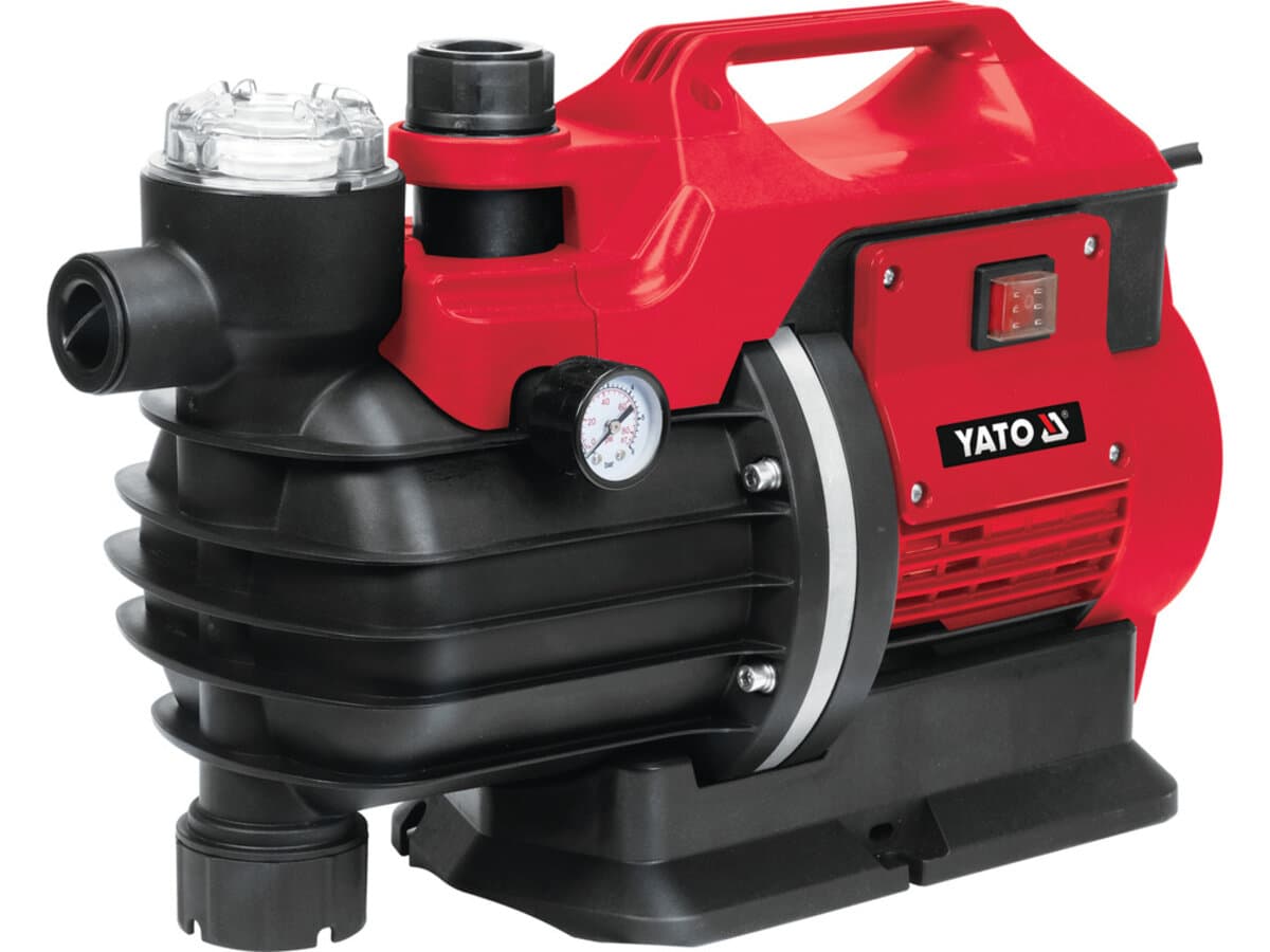 Насос для води мережевий YATO 850Вт, 3600 л/год, Ø= 1", глиб.- 8м, вис.- 38м [1]