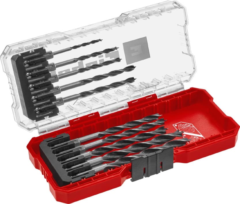 Набір свердел по дереву Einhell HSS, 10 шт, S-Case (108733)