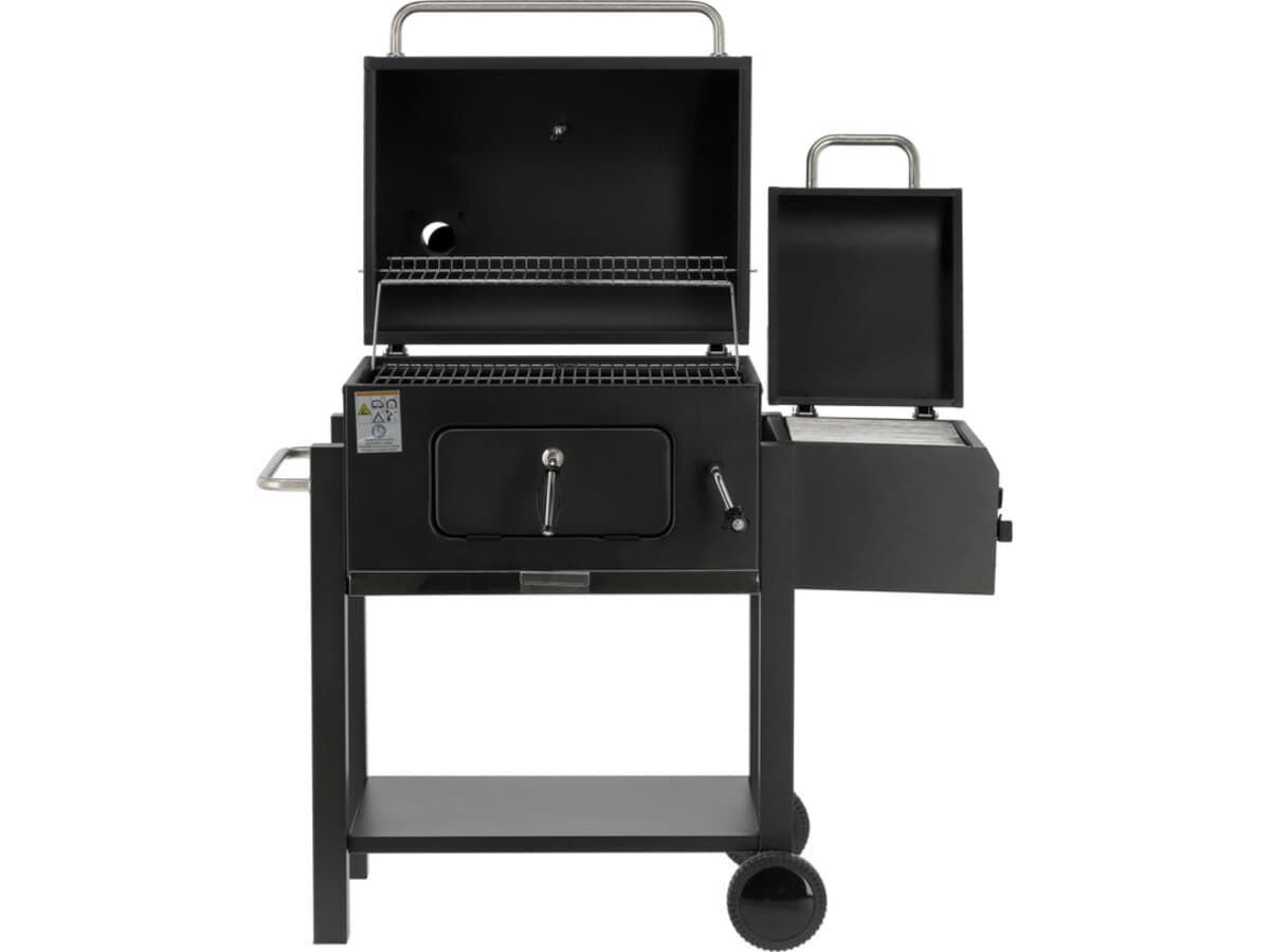 Барбекю вугільний з коптильнею LUND, решітка- 54,5x23,5 см, розмір - 112x62x121 см [1]