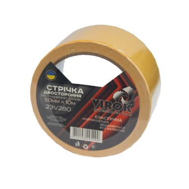 Двостороння стрічка VIROK на тканинній основі 50мм х 5м [60]