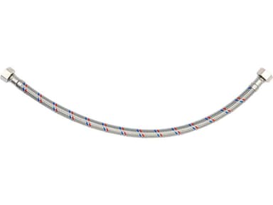 Шланг водопровідний з опліткою з нерж сталі FALA l= 400мм, Ø= 8/12, з'єднання F-3/8" х F-3/8" 1 МПа